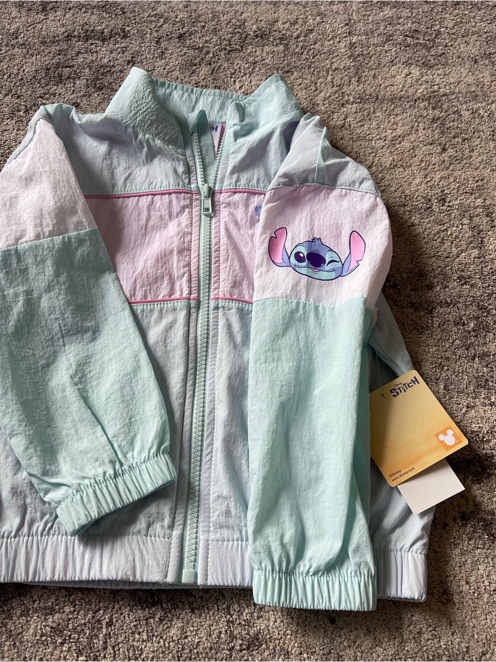 NWT Lilo & Stitch Pastel Windbreaker Jacket